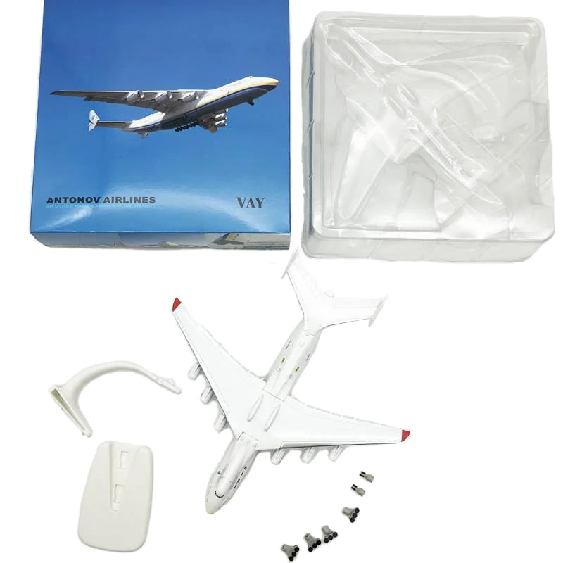 Avión de Colección Antonov An-225 "Mriya" en Metal a Escala 1/400 - 20 cm para Decoración y Regalos