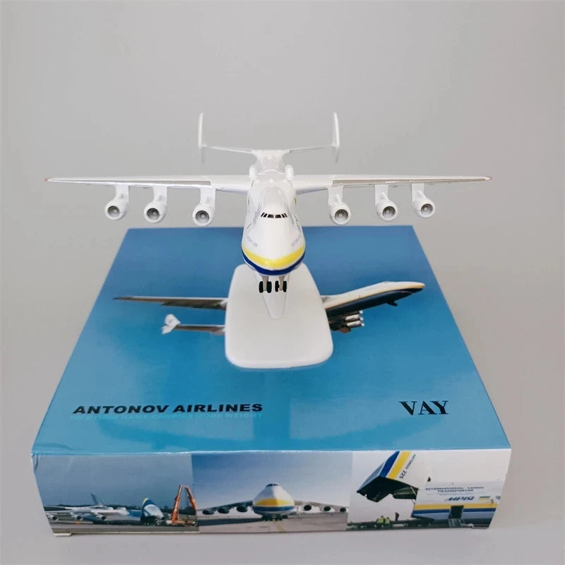 Avión de Colección Antonov An-225 "Mriya" en Metal a Escala 1/400 - 20 cm para Decoración y Regalos