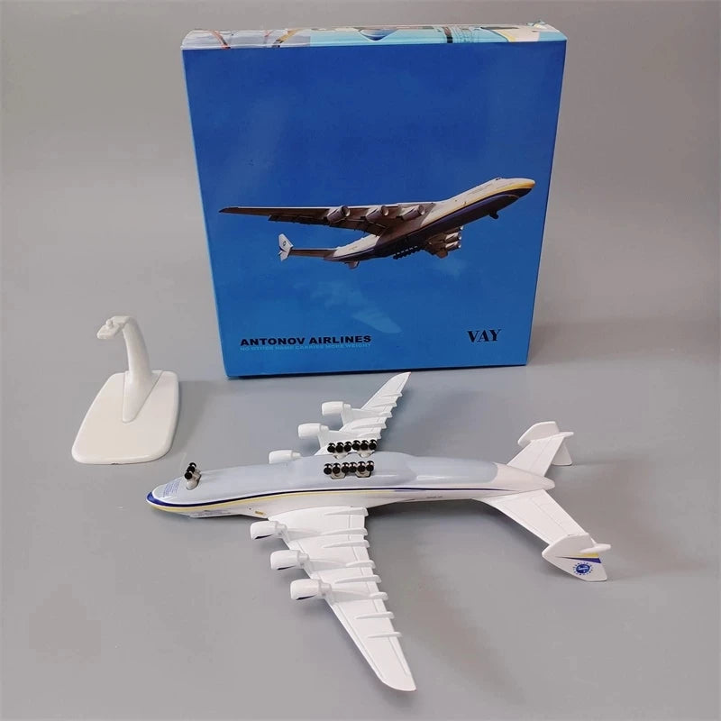 Avión de Colección Antonov An-225 "Mriya" en Metal a Escala 1/400 - 20 cm para Decoración y Regalos