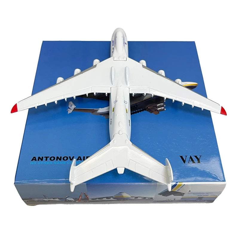Avión de Colección Antonov An-225 "Mriya" en Metal a Escala 1/400 - 20 cm para Decoración y Regalos