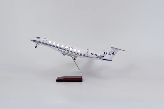 Gulfstream G650ER - Escala 1:50 - L: 45 cm - LED